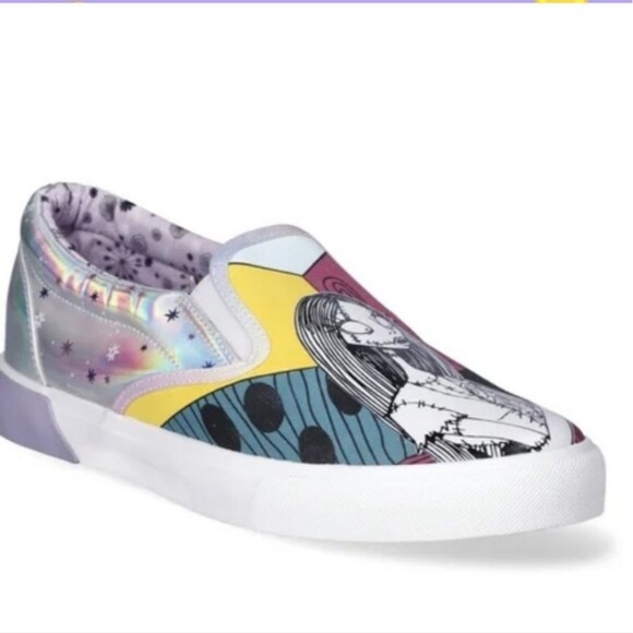 Disney Nightmare Before Christmas Women’s Slip-Ons Size 11 Jack And Sally - Picture 4 of 4